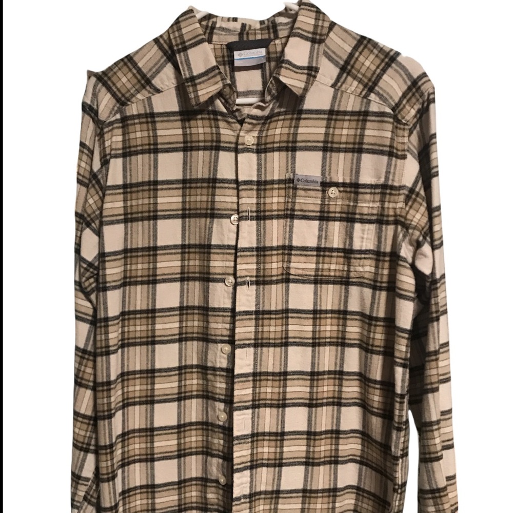 Columbia Men’s flannel button down/ small/ EUC